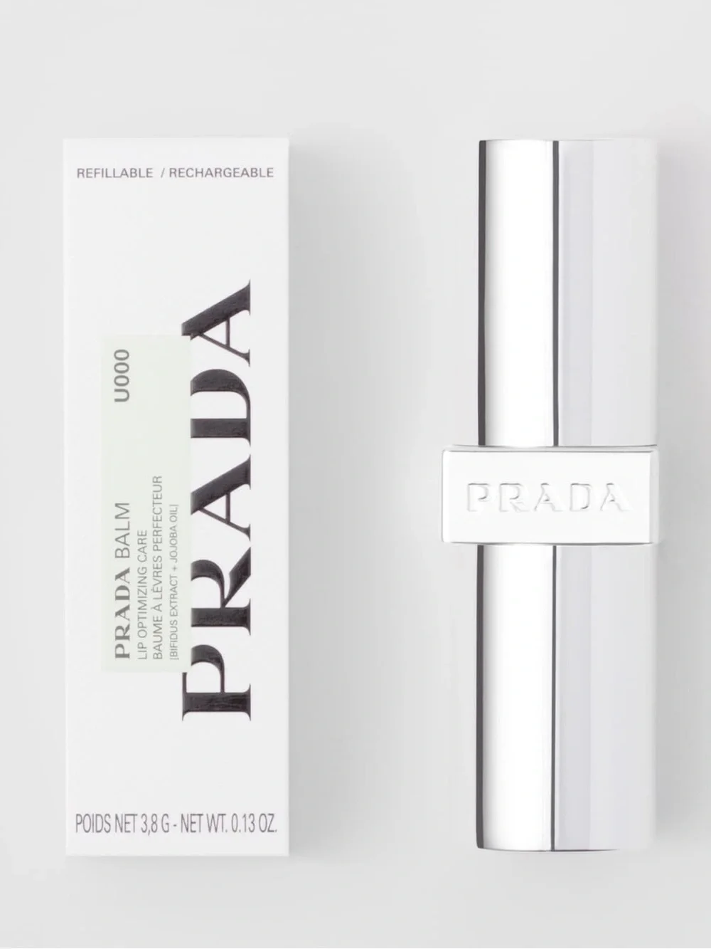 Prada Mint-Tinted Lip Balm in Pale Green